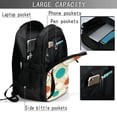 thumbnail image 4 of Balery Vintage Bowling Mochila con carga USB para hombre y mujer - Mochila impermeable y antirrobo para portátil con puerto USB para viajes, trabajo, estudios y universidad, 4 of 7