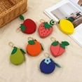 thumbnail image 4 of Mini Fruit Keychain Charms, Leather Fruit Purse Charm, Cute Mini Coin Purse Keychain, For Backpack Decoration(Lemon*2), 4 of 6