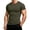 Army Green, variant on Men's Plain Soft Knit T-Shirts for Men, Crewneck Short Sleeve Tee Slim Fit Basic Everyday Casual Top, 4-Pack Available Army Green L