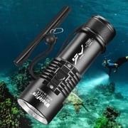 Diving Flashlight Scuba Dive Lights IPX8 Waterproof Underwater 98ft Submarine Led Flashlights