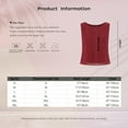 thumbnail image 5 of Yartina Womens Summer Dressy Chiffon Blouses Round Neck Sleeveless Tunic Tops Office Work Shirts Top Pink 3XL, 5 of 5