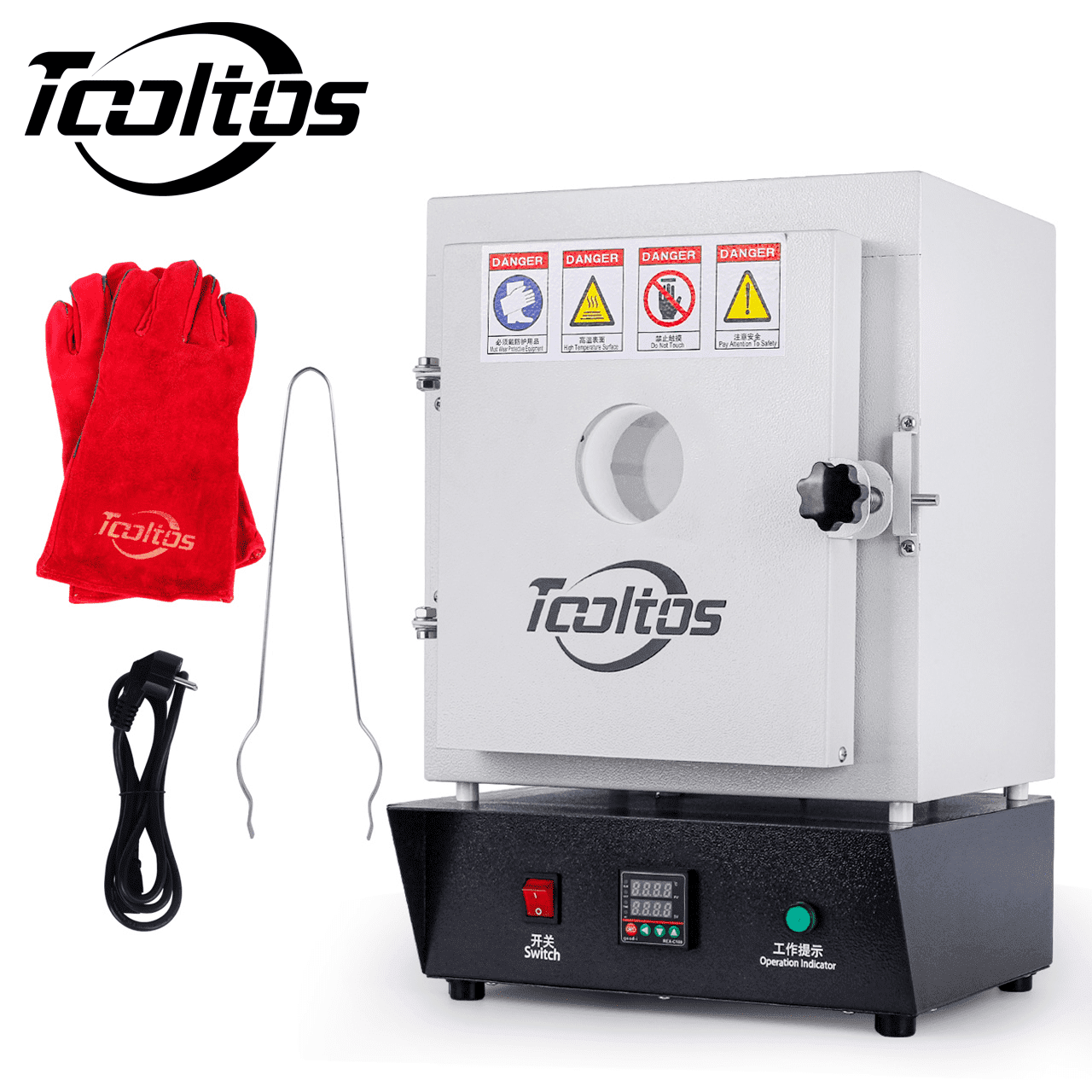 SKYSHALO Tabletop Kiln Melter 1500W Electric Melting Furnace