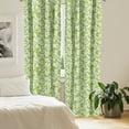 thumbnail image 2 of Ambesonne Cartoon Window Curtains, Frogs Dragonflies, Each 28" W x 63" L, Pale Green Apple Green, 2 of 4
