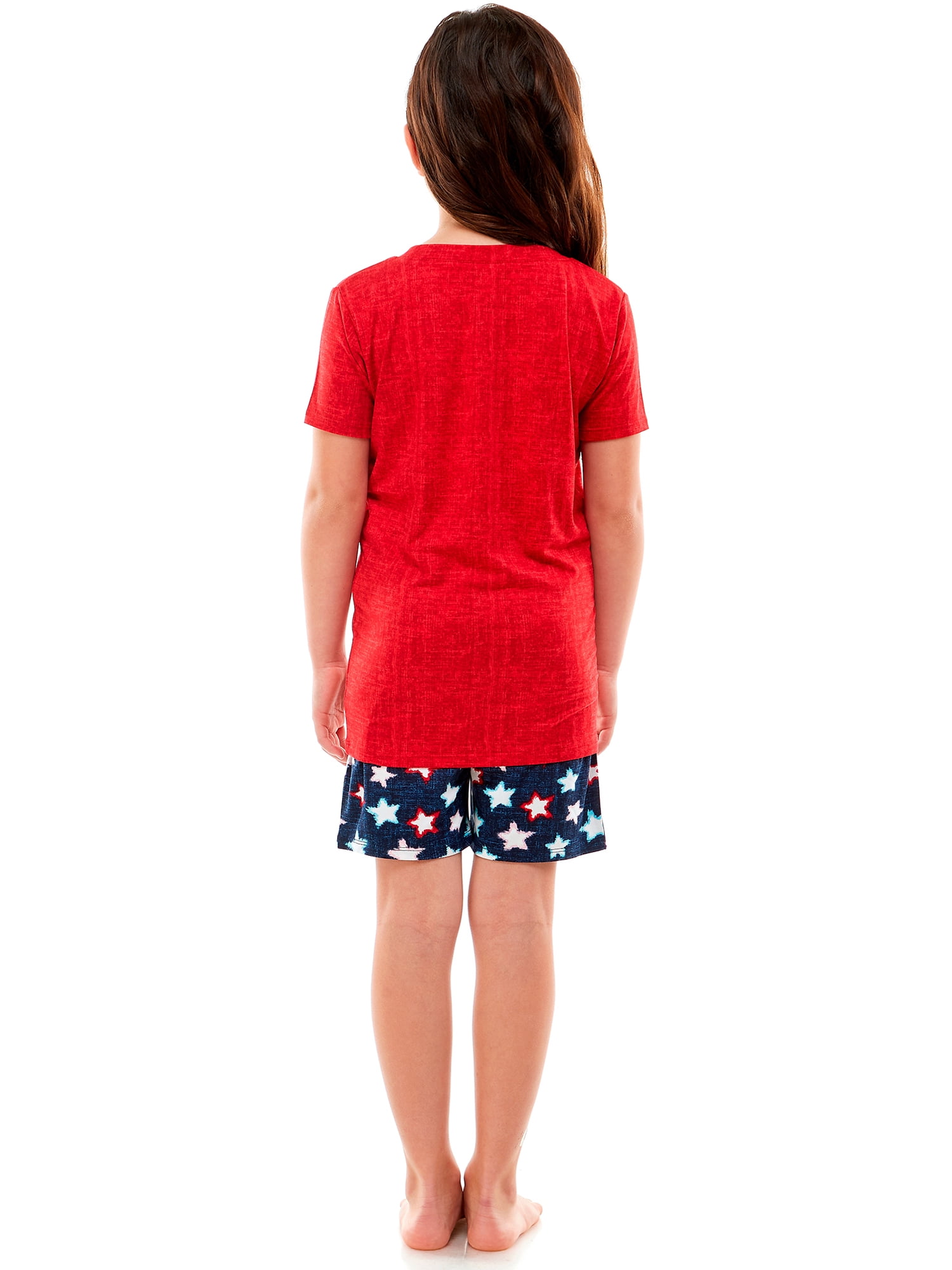 Way to Celebrate Star Spangled Family Sleep PJ Set- Kid