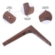 thumbnail image 5 of 1 soporte de estante de madera maciza para estantes de pared (café), 5 of 7