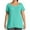 Green, variant on Women's Plus Size Summer Tunic Top Solid Color Slub Knit Crochet Trim Casual Blouse Loose Fit Comfortable Stylish