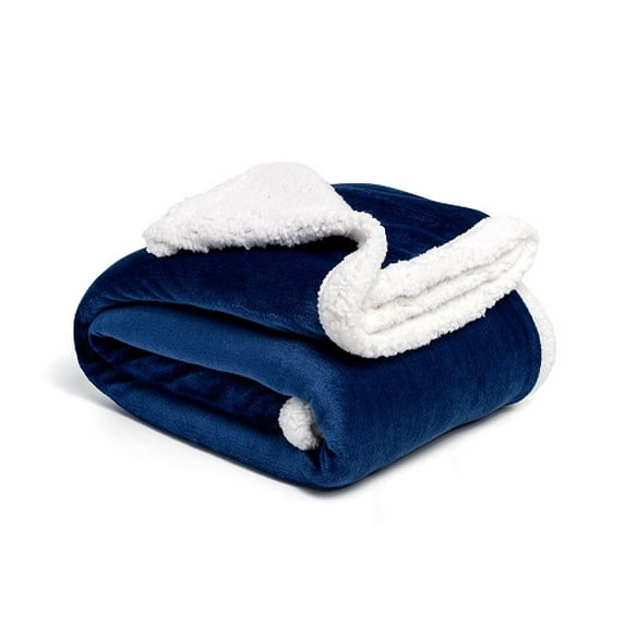 Sherpa Fleece Throw Blanket, Reversible Super Soft Luxurious Plush Blanket Throw