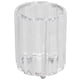 thumbnail image 1 of Porta brochas de maquillaje, transparente, redondo, decorativo, para escritorio, organizador de almacenamiento de bolígrafos, caja plateada, 1 of 14