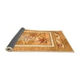 thumbnail image 2 of Ahgly Company Indoor Round Abstract Orange Modern Area Rugs, 4' Round, 2 of 4
