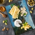 thumbnail image 5 of New York Cutting Board, Central Park in Autumn with Lake Trees and Manhattan USA American Nature Image, Decorative Tempered Glass Cutting and Serving Board, Large Size, Multicolor, by Ambesonne, 5 of 5