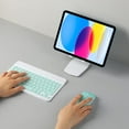 thumbnail image 2 of Innotech SC Combo de Teclado y Mouse Bluetooth Recargable Juego de Teclado de Mouse Inalámbrico Compacto Portátil Ultradelgado para Android Windows Tableta Teléfono Celular iPhone iPad OS/iOS 13 y Superior- LT Verde, 2 of 8
