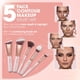 thumbnail image 3 of Set de brochas Lamora Pro Face Contour Synthetic Vegan 5 piezas, 3 of 9