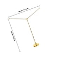 thumbnail image 2 of BESTYASH Golden Flag Pole with Stable Base for Office Desk Use and Small National Flags, 2 of 8