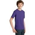 thumbnail image 4 of Port & Company Youth Cotton Essential T-Shirt. Purple. XS., 4 of 4