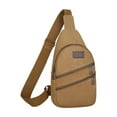 thumbnail image 2 of Rionera De Lona Para Hombre, Estilo Canguro, Tipo Mochila, De Lona Resistente, Con Cierre De Cremallera, Ideal Para Senderismo, Viajes Y Uso Diario, 1 Unidad, Color Negro, Ukhbmc | Coffee, 2 of 9
