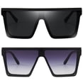 thumbnail image 1 of Gafas de Sol Oversized Cuadradas Dollger para Mujer y Hombre en Negro/Gris, 1 of 6