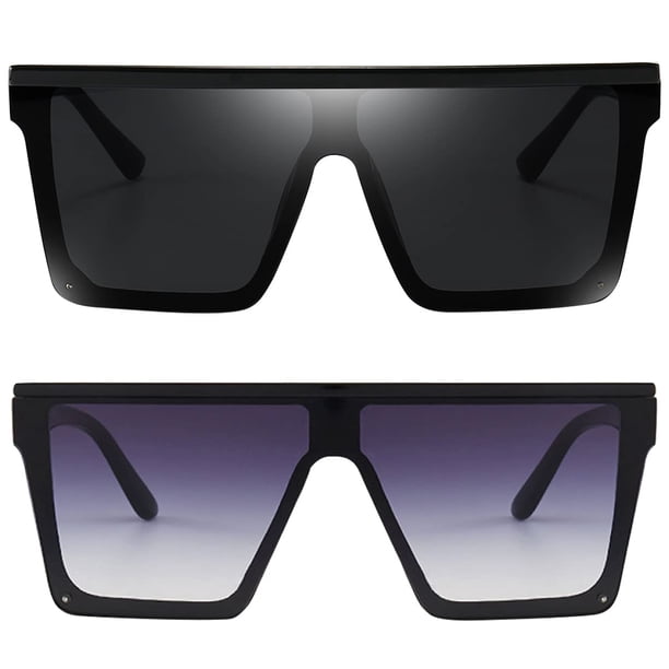 Gafas de Sol Oversized Cuadradas Dollger para Mujer y Hombre en Negro/Gris