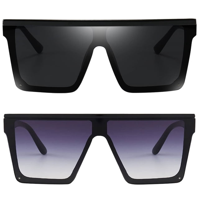 Gafas de Sol Oversized Cuadradas Dollger para Mujer y Hombre en Negro/Gris