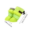 thumbnail image 2 of TABLZONE Green Silicone Pet Galoshes, and Comfortable Booties for Dogs, 4 Pieces for Rainy Weather, 2 of 6
