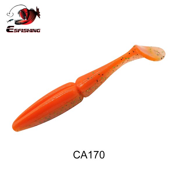 ESFISHING 100mm 125mm155mm 200mm fácil Shiner calidad Pesca señuelo de Pesca suave cebo de silicona Wobblers Leurre Souple Tan Jianjun unisex