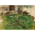 thumbnail image 3 of Ferdinand Brunner 24x18 Black Modern Framed Museum Art Print Titled - Study of a Meadow in Spital Am Phyrn, 3 of 5