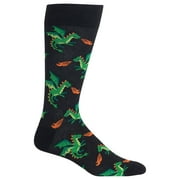 Hot Sox Mens Dragon Crew Socks
