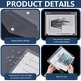 thumbnail image 3 of 24 sobres de plástico transparente A5 de 9,25 x 7,08 pulgadas, bolsas transparentes para guardar documentos con cierre a presión., 3 of 9