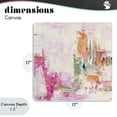 thumbnail image 4 of Stupell Industries Contemporary New Age Pink Abstract Canvas Art, 17 x 17, by Design Fabrikken, 4 of 8