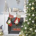 thumbnail image 4 of 2 paquetes de medias navideñas de gnomo sueco de Papá Noel en 3D, medias de felpa personalizadas de 19,7 pulgadas para colgar en la chimenea del hogar, decoración del árbol, 4 of 4