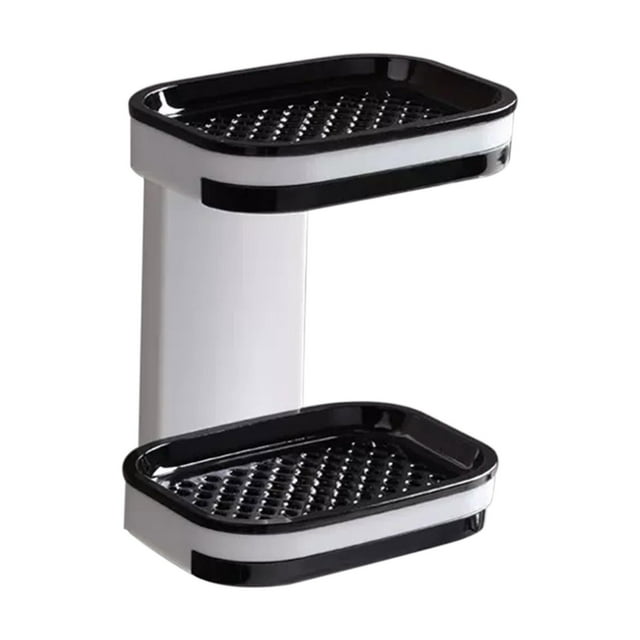 up to 65% off Iumwxz Suction Cup Wall Mounted Double Rows Soap Box Soap Holder Double Layered Soap Box Storage Soap Dish Artifact for Bathrooms and Toilets Soap Dish for Shower Bathroom Accessories