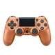 thumbnail image 1 of Controlador de juego para PS4, vibración dual compatible con Windows PC y sistema operativo Android, controlador inalámbrico Bluetooth para Playstation 4 (Bronce) brillar Electrónica, 1 of 5