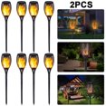 thumbnail image 1 of 12 Uds. Lámpara Antorcha LED Impermeable Con Llama Solar para Jardín Al Aire Libre Patio, 1 of 9