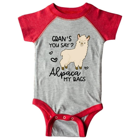 

Inktastic Gran s You Say Alpaca My Bags Gift Baby Boy or Baby Girl Bodysuit