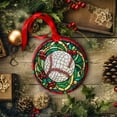 thumbnail image 3 of Baseball Ornaments Ceramic For Christmas, Stained Glass Ornaments Ceramic Christmas 2025, 3 of 7