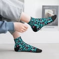 thumbnail image 2 of Fuzoiu Leopard 1 Print Adult Socks, Crew Moisture-wicking Socks, Unisex Cushion Crew Socks,Casual Sports Ankle Socks, 2 of 7