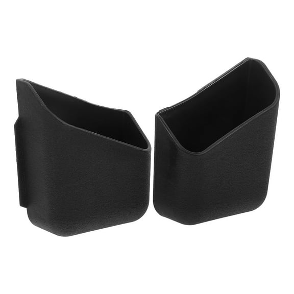 PAMINGONO 1Pair Black Car Organizer Adhesive Storage Holder for Sunglasses and Cards