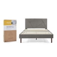 thumbnail image 1 of Box base cama Individual con Cabecera Nooz Nooz  Geometric Tapizada Gris, 1 of 6