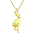 thumbnail image 2 of Cute Raccoon Pendant Stainless Steel Necklace Woodland Animal Charm Jewelry, 2 of 4