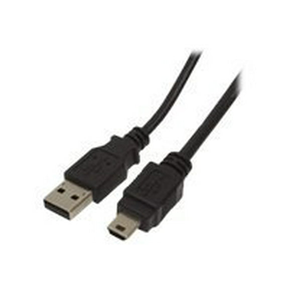 ATIVA Mini USB 2.0 Device Cable, 6', Black, 26861