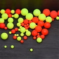 thumbnail image 6 of 100PCS High Quality Stoppers  EPS Beans Fishing Floats Beads Bottom Foam Floats Ball RED 8.3MM, 6 of 8