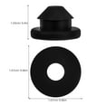 thumbnail image 6 of CTIRCHIU 100Pcs Rubber Cable Grommets for Metal Posts Black Wire Protector Sleeve, 6 of 8