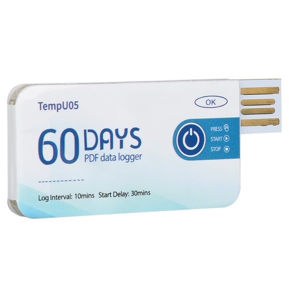 Single Use Temperature Recorder, Temperature Recorder High ±0.5°C For Food For Chemical Products For Storage Process TempU05