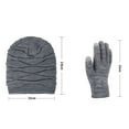 thumbnail image 3 of Men's and Women's Knit Hat and Gloves Set, Thermal Fleece Lined Winter Ear Protection Set, Thickened Warm Two-Piece for Cold Weather, Solid Color Unisex Winter Accessories for Outdoor Activities, 3 of 6
