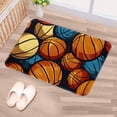 thumbnail image 5 of Basketball Non-Slip Polyester Door Mat Floor Mats Bath Rugs Machine Washable, 5 of 6
