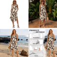 thumbnail image 5 of Whosucclay Palm Leaves Patchwork Print Matching Hawaiian Holiday Outfit Set Men's Button T-Shirt Women's Sleeveless Sundress, 2026 Long Midi Dress Travel Outfit for Beach Vacation Couples, Size 4XL, 5 of 7