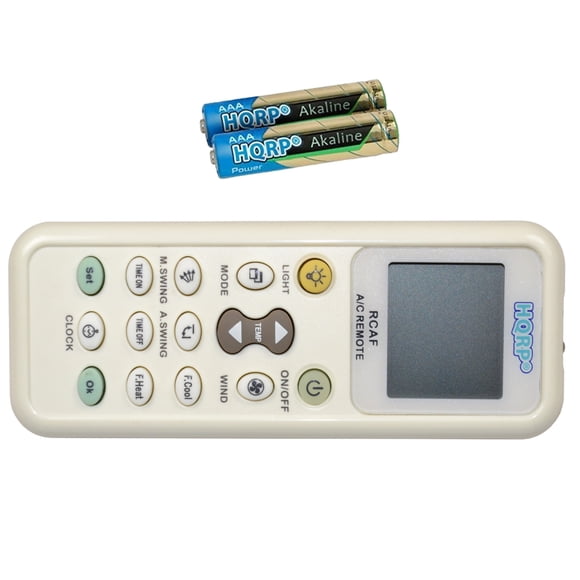 HQRP Universal A/C Remote Control for TONGLI TOYO TOSHIBA TRANE UNI-AIR UTTLEDUCK WANBAO WANGZI WEILI TADIAIR TADIRAN TAIYA TCL TEAC TECO Air Conditioner / Fahrenheit displaying