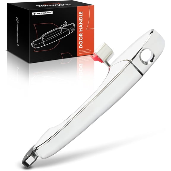 A-Premium Front Driver Side Exterior Door Handle with Keyhole Compatible with Chrysler 300 2005-2010 & Dodge Magnum 2005-2008, Chrome, Replace# 4589009AG, 4589009AH