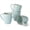 Light Blue, variant on Famiware Jupiter 4-Piece Stoneware Coffee Mug Sets, Dishwasher Safe and Microwave Safe, Light Green