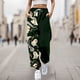 thumbnail image 1 of WILLBEST Pantalones Casuales para Mujer con Estampado de Halloween: Pantalones Deportivos Elásticos de Cintura Alta con Cordones para Otoño E Invierno. Mediana, 1 of 3