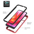 thumbnail image 2 of SaniMore Case for Samsung Galaxy S23 2023 Release, Rugged PC Backplane Shockproof TPU Bumper 360° Rotatng Ring/Kickstand Anti-drop Heavy Duty Protective Case For Samsung Galaxy S23, Red, 2 of 5